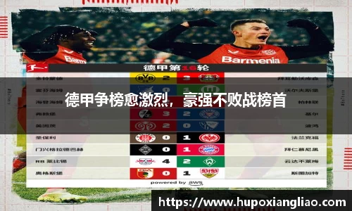 德甲争榜愈激烈，豪强不败战榜首